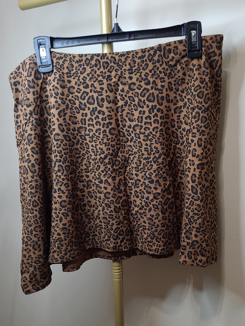 The Limited Brown & Black Leopard Skirt size Large